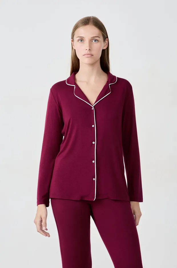 ALBANE Long-sleeved pyjama shirt 6550782