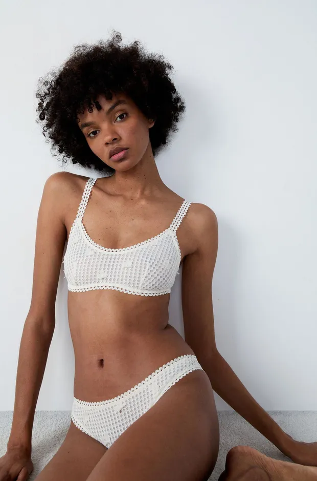 JASMIN Embroidered bralette with flower details 6551366