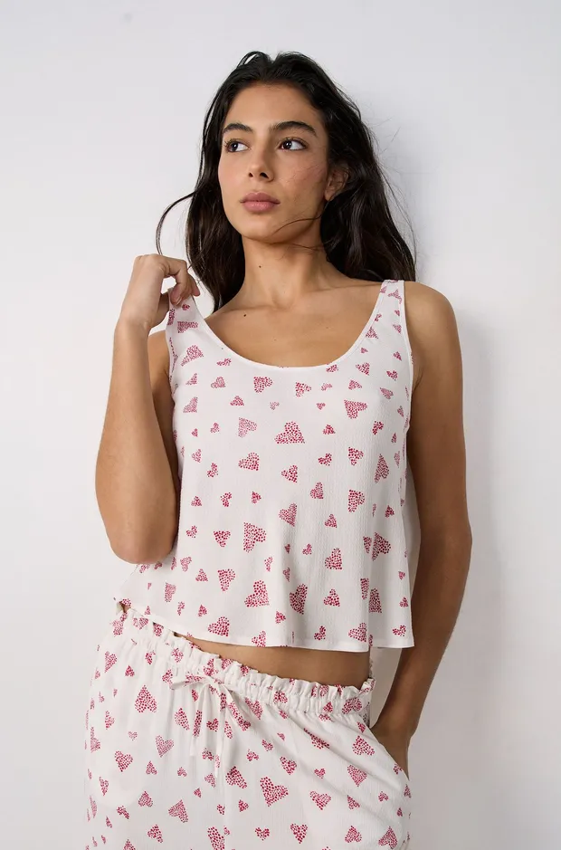 CARSON Heart pattern top 6551422