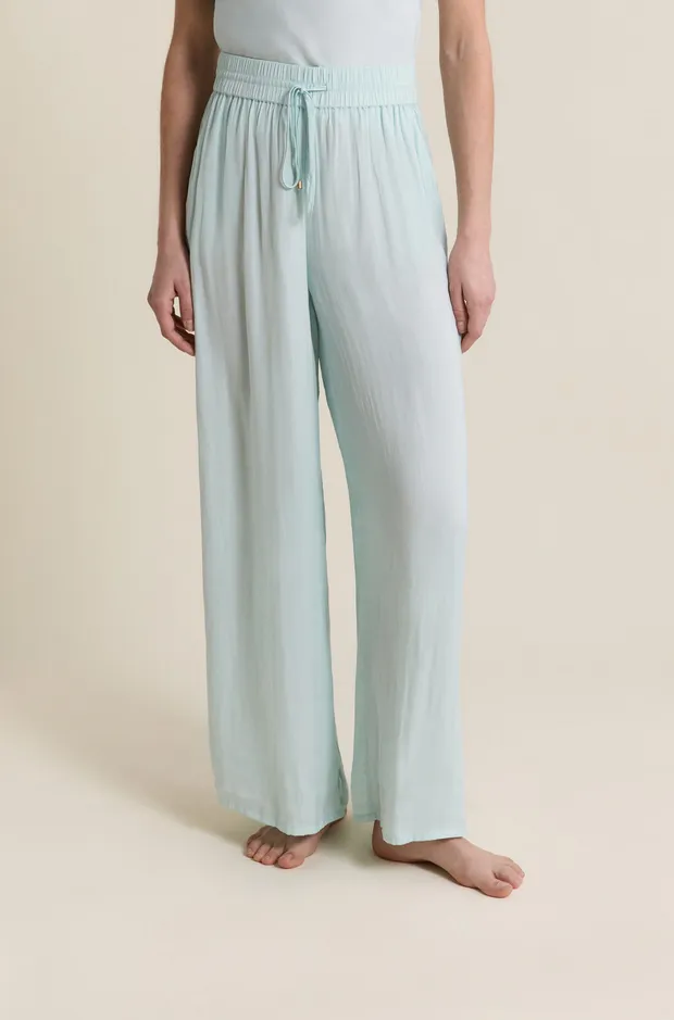 CHEETA Wide-Leg Satin Pants 6551443