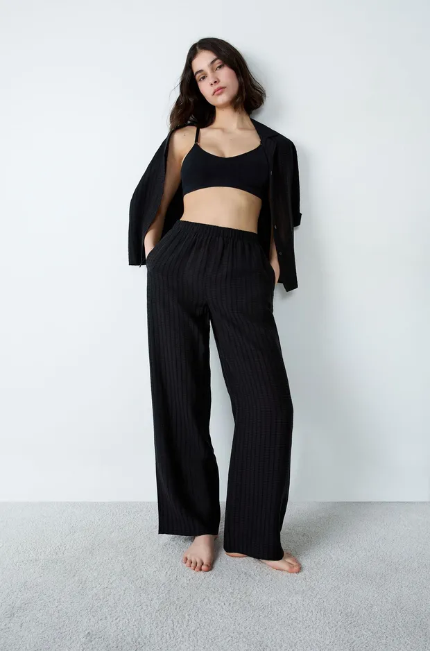 WAILLY Wide-leg striped pyjama trousers 6551746