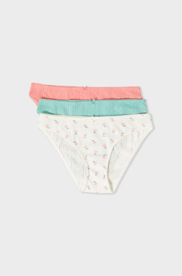 JOLLY - Pack of 3 pointelle briefs 6552032