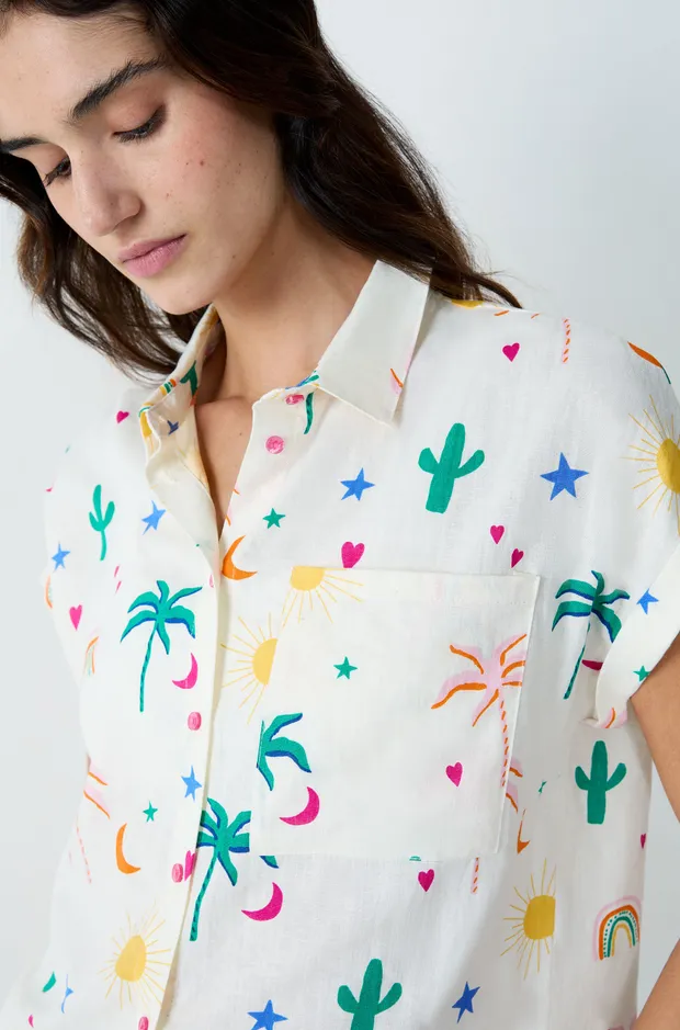 FABIOLA - Printed pyjama shirt 6552402