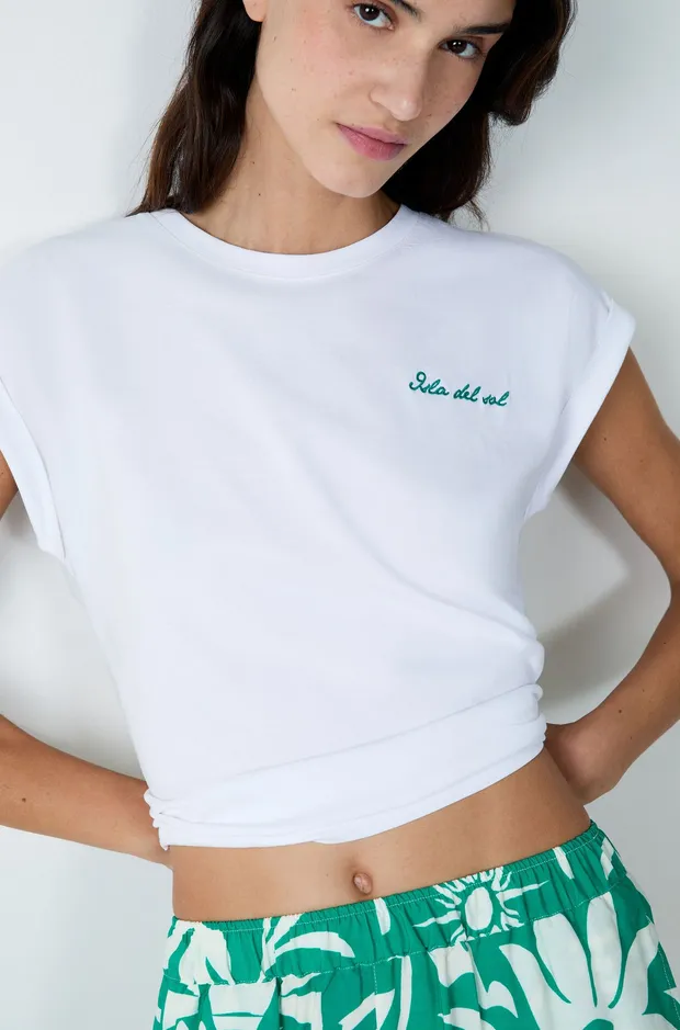 FRANCA Short-sleeved cotton t-shirt 'isla del sol' 6552536