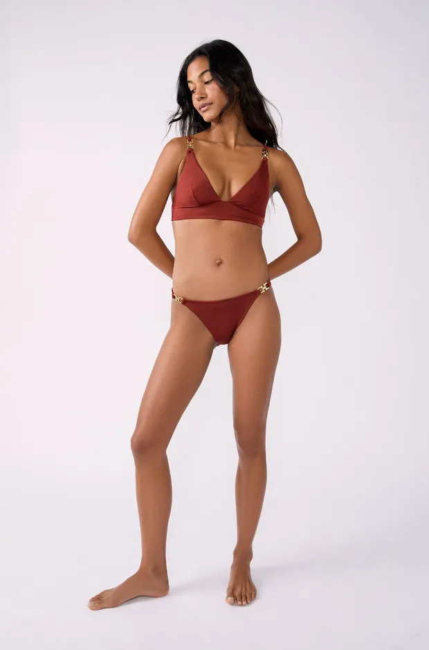 BETSY Bikini bottom briefs with jewel details 6552928