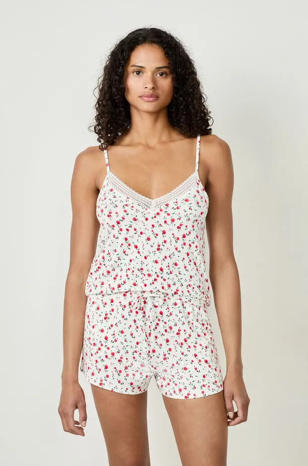 MOLLY FLEURS Floral print pyjama shorts 6553519