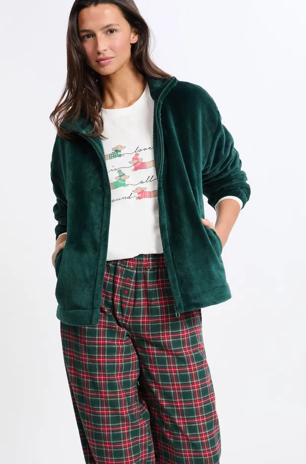 MAVY 3-piece checkered pyjama set with cotton 6556040