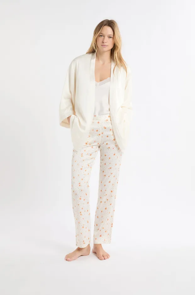 KAIA - 3-piece satin pajama set 6557103
