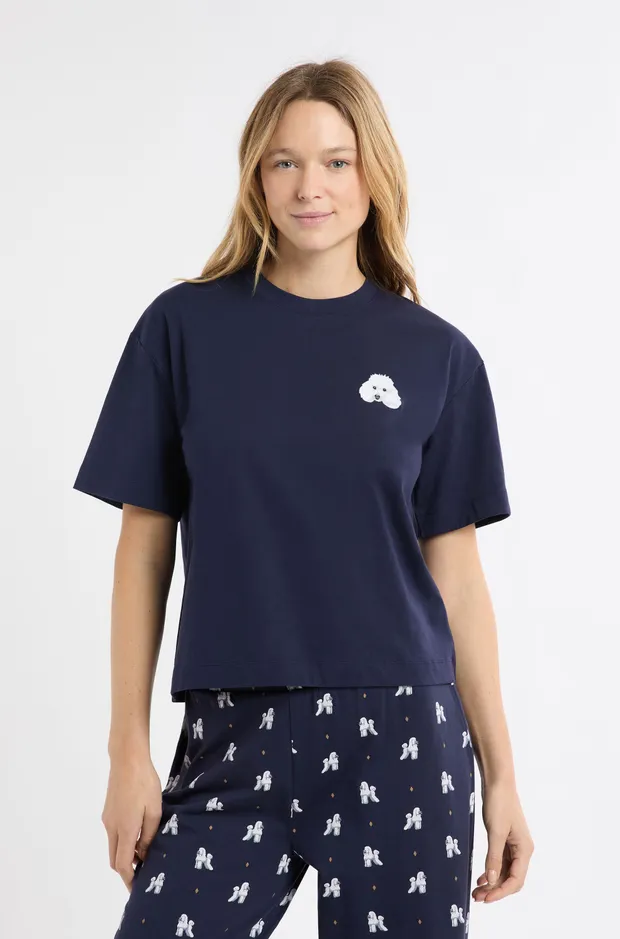 HUGY - 2-piece pajama set with poodle print 6557333