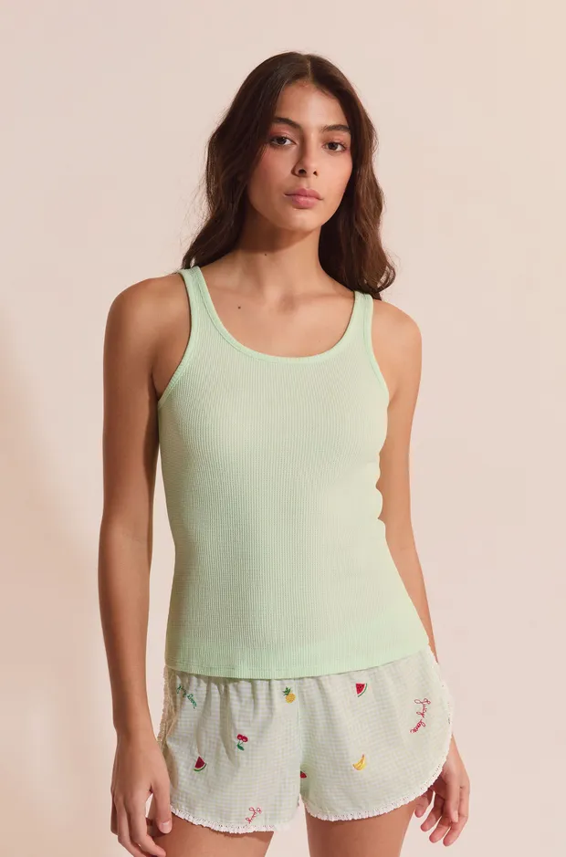 RIVES Cotton Waffle Tank Top 6558779