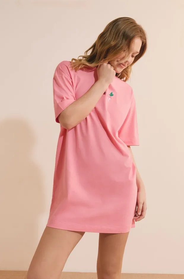 TILIA Cotton Nightshirt With Vegetable Prints 6560179